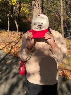 Tailgate Social Club Canvas Trucker Hat - Red